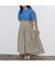 切替ギャザースカート