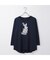 厚盛りラバープリントうさぎＴシャツ