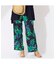 リーフジャングルプリント　オールゴムパンツ
