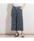 鹿の子フラワーワイドパンツ〔セットアップ対応〕