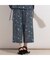 鹿の子フラワーワイドパンツ〔セットアップ対応〕