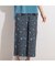 鹿の子フラワーワイドパンツ〔セットアップ対応〕