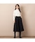 タック・後ろギャザー・キュロットパンツ
