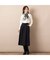 タック・後ろギャザー・キュロットパンツ