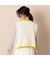 Ｖネック・バイカラー配色ショート丈ベスト