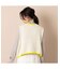 Ｖネック・バイカラー配色ショート丈ベスト