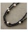 【FARRA JEWELRY】黒曜石×淡水パール　二連ネックレス