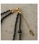 【FARRA JEWELRY】黒曜石×淡水パール　二連ネックレス