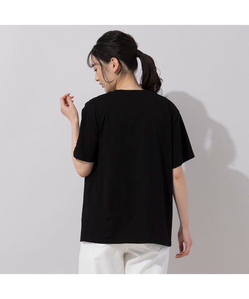 HAPPYFACE ブラック Tシャツ　えまちゃん　ハッピィフェイス HAPPY FACE】エマちゃんロゴTシャツ｜ジュニアー
