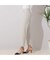 機能性素材・クロップト丈スリムストレートパンツ