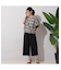ワイドストレート・センタープレスパンツ