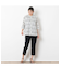 〔接触冷感〕デニム柄 レースクロップドパンツ
