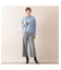 【アンサンブル対応/S・Mサイズ】カシミヤ12GGボーダーニット
