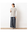 クルーネック コットンニットベスト