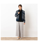 ボーダー編み Vネックカーディガン