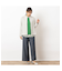 【洗える】ウエストタブつき ワイドパンツ