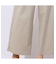 【洗える】ピケストレッチ セミワイドパンツ