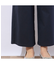 【洗える】ピケストレッチ セミワイドパンツ