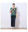【洗える】ピケストレッチ セミワイドパンツ