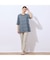 【洗える】V＆A いちご泥棒柄 ペプラムカットソー