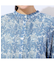 【洗える・綿100%】V＆A チューリップ柄 パフスリーブシャツ