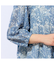 【洗える・綿100%】V＆A チューリップ柄 パフスリーブシャツ