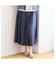 【洗える・一部店舗限定】シャンブレーツイル タックスカート
