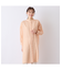 【S・Mサイズ】ウォッシャブル　シアーストライプロングブラウス