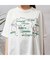 【手洗いOK・綿100％】世界地図プリント＆刺繍カットソー