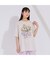 フラワープリント×刺繍Tシャツ