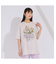 フラワープリント×刺繍Tシャツ