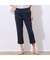 【洗える・UVケア・接触冷感】裾シアーデザイン クロップドパンツ