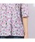 【洗える・日本製】フェザー柄タックTシャツ