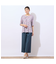【洗える・日本製】フェザー柄タックTシャツ