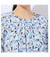 【洗える・日本製】フェザー柄タックTシャツ