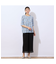 【洗える・日本製】フェザー柄タックTシャツ