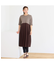 【洗える・接触冷感・一部店舗限定】異素材フレアワンピース