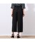 【洗える・セットアップ可能】ピンタック ワイドクロップドパンツ