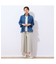【洗える】レーヨン麻混 ワイドクロップドパンツ