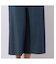 【洗える】レーヨン麻混 ワイドクロップドパンツ