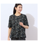 【洗える・日本製・綿100%】バイシクル柄コットンTシャツ