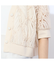 【Charme par Eclat】ウォッシャブル　レース×リブカーディガン