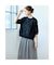 【Charme par Eclat】ウォッシャブル　レース×リブカーディガン