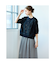 【Charme par Eclat】ウォッシャブル　レース×リブカーディガン
