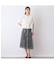 【Charme par Eclat】ウォッシャブル　タック比翼ブラウス