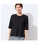 【洗える・日本製】襟ジグザグ刺繍Tシャツ