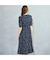 【S・Mサイズ】ウォッシャブル　シフォンカットジャカードワンピース