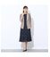 【S・Mサイズ】ウォッシャブル　シフォンカットジャカードワンピース