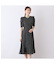 【S・Mサイズ】ウォッシャブル　シフォンカットジャカードワンピース
