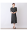 【S・Mサイズ】ウォッシャブル　シフォンカットジャカードワンピース